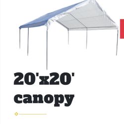 20x20 Canopy With Shade Net Brown $350