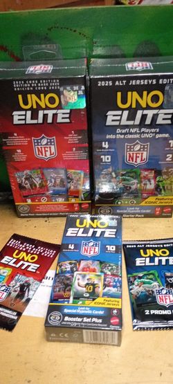 Sealed NFL Elite Uno Starter Set (Jersey And Viper) +