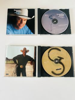 VTG 2 LOT CDS George Strait One Step At A Time, Strait Out Of The Box MCA 1990s