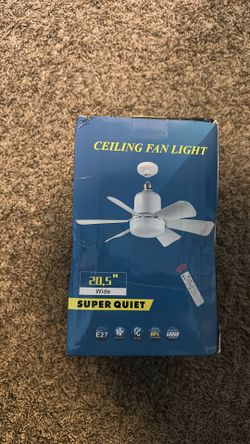 Lightbulb socket fan