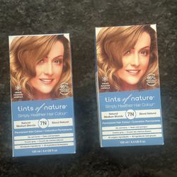 Simply Healthier Hair Colour Natural Medium Blonde 7N Blond Naturel Permanent Hair Colour / Coloration Permanente No ammonia • Sans ammoniaque Covers 