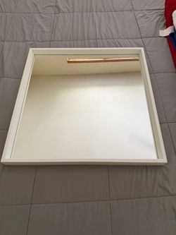 Large Square Wall Mirror White Frame Ikea Nissedal 22509