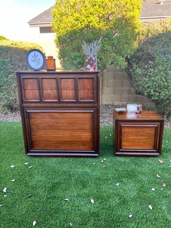 Mid-Century Modern Tallboy Dresser and Nightstand Set