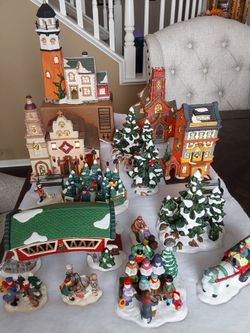 Christmas Village Collection with Buildings and Figurines