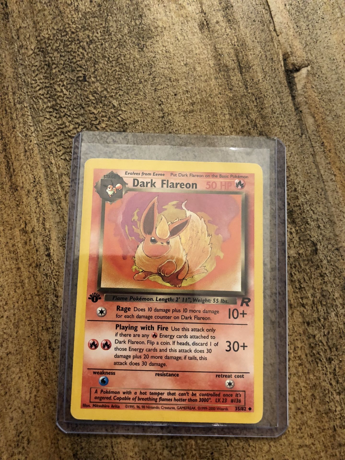 pokemon card dark flareon 1st Edition Non Holo for Sale in Dallas, TX Card Type / HP / Stage Dark Flareon 35/82 Team Rocket