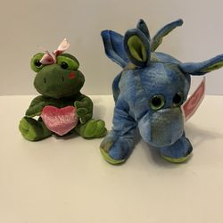 Dragon & Frog Stuffed Animals  
