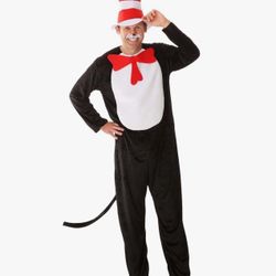 Cat In The Hat, Unisex Halloween Costume Size A Small Medium