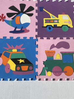 Foam Puzzles Lot Of 4 Transportation