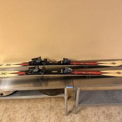 Snow Rossignol Skies. Used, Mountain, Fun, Extreme Sports