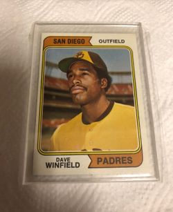 Dave Winfield 1974 Topps Rookie Card MLB Padres / NY Yankees