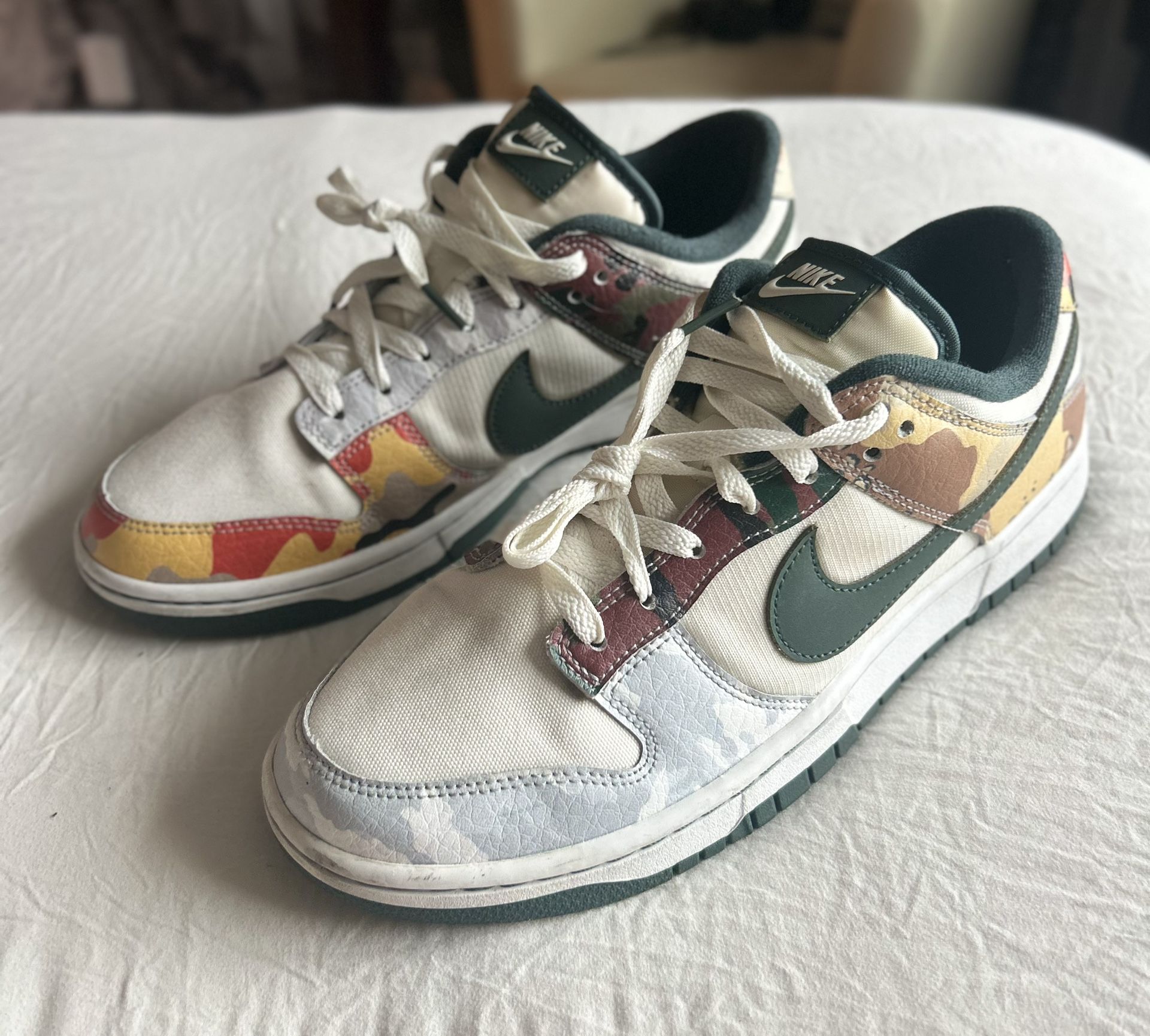 Nike Dunk Multi camo size 10