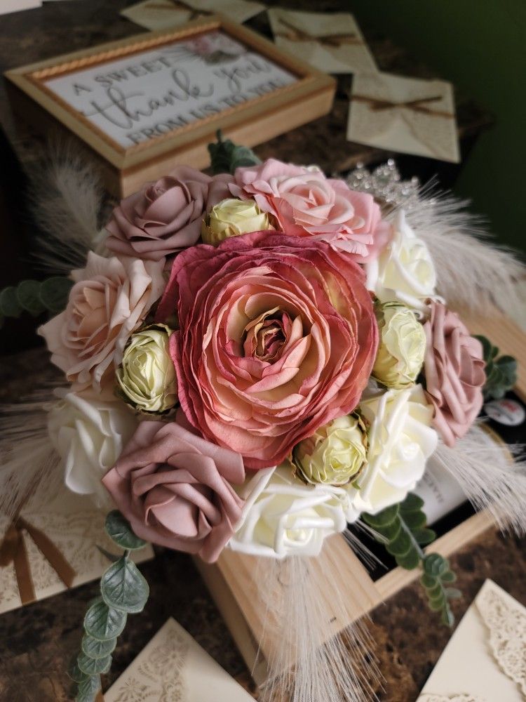 Bride and Bridesmaid Wedding Bouquet