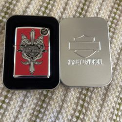 Harley Davidson Zippo Lighter, Black sword and shield