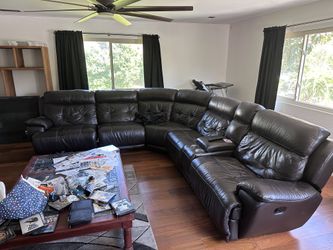 Italian 100% Leather Couch