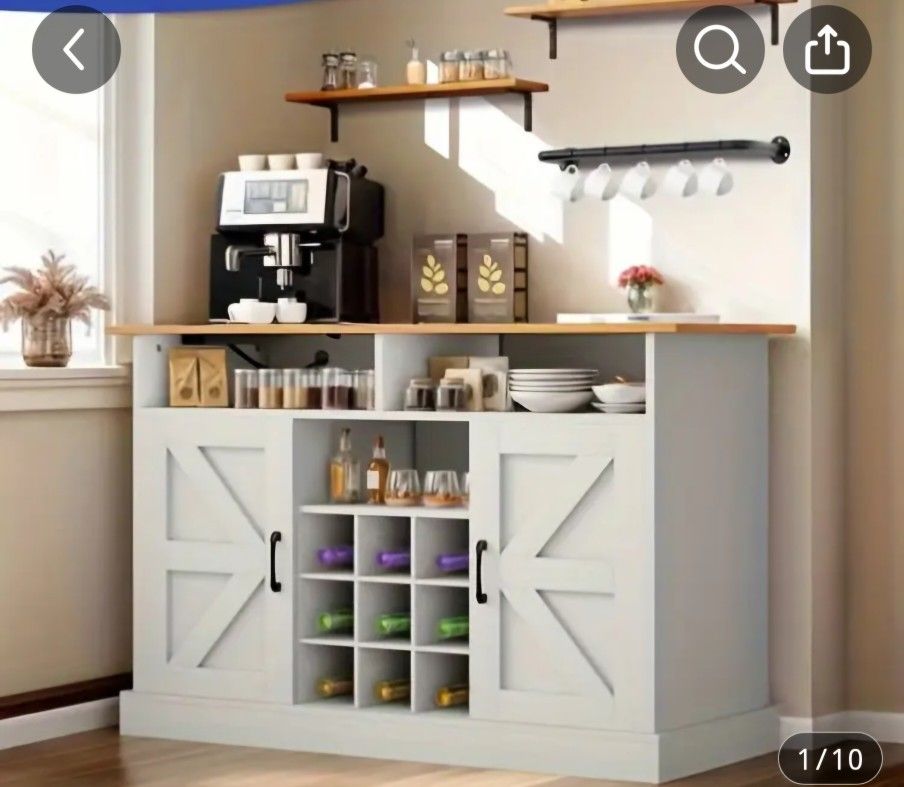 Beautiful wine or coffee bar new in the box
