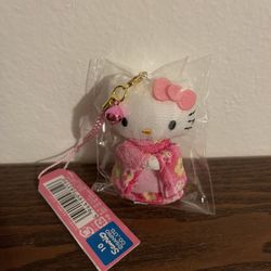 Sanrio Hello Kitty Kimono Keychain Plush Charm – Cute Japanese Style Bag