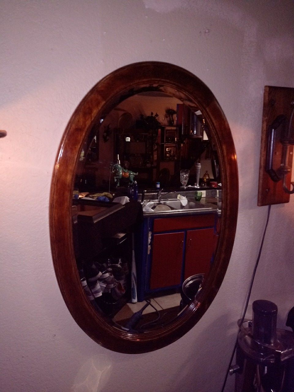 "Antique Large beveled Mirror"