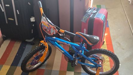 Hot Wheels Kids Bike Blue and Orange
