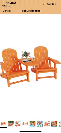 Outdoor chair and table set
