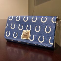 Dooney And Bourke NFL Colts Double Zip Ristlet