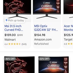 Msi Curved Gaming Monitor 32 Inch 