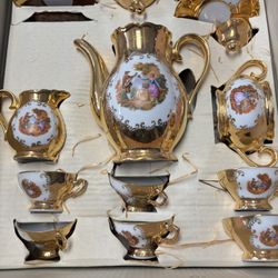 Vintage Bavarian, Germany, Porcelain T-Shirt With 24 Karat Gold Finish