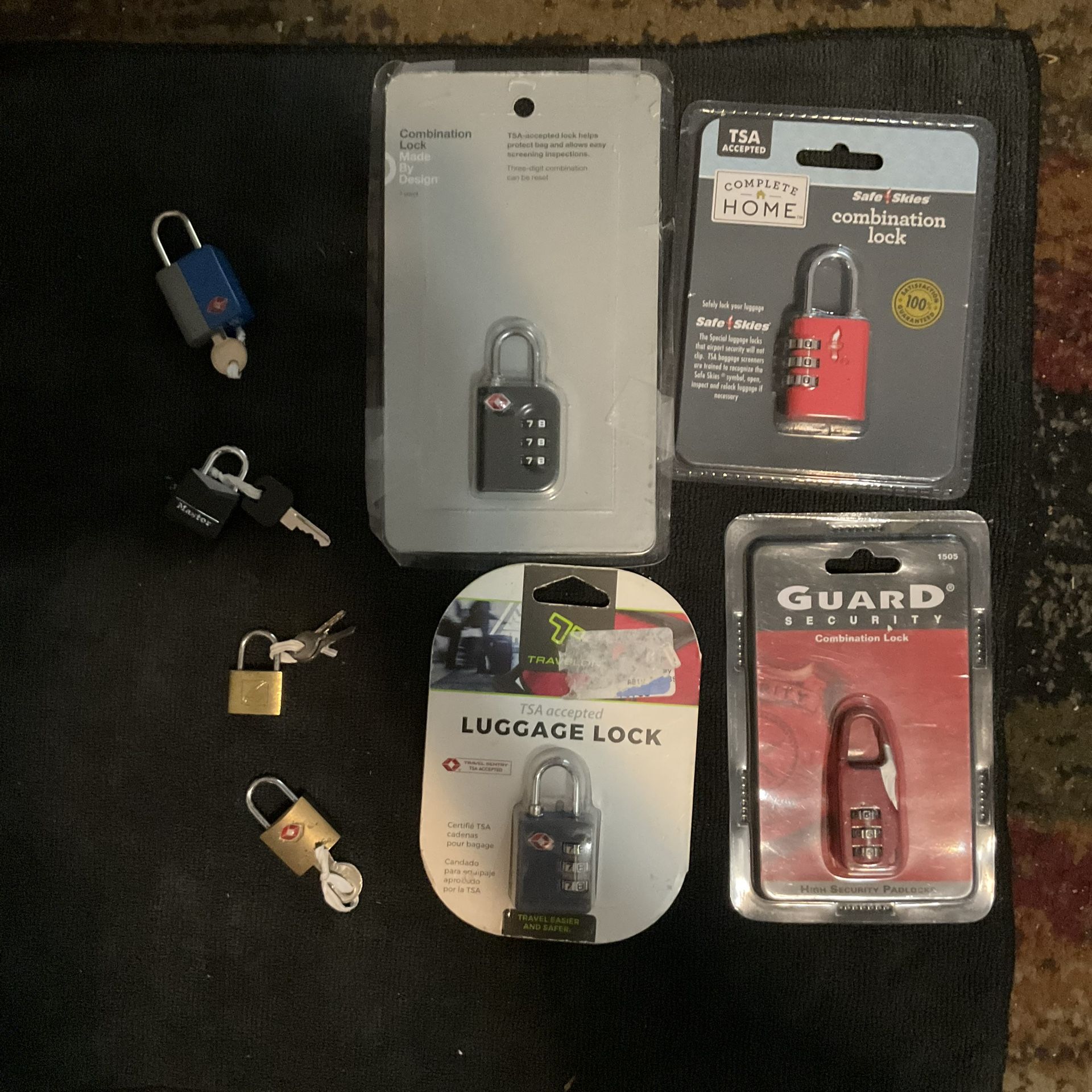 4 New - 4 Used Luggage Locks