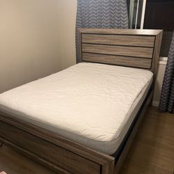 Free Queen Size Bed, Mattress, and Box Spring