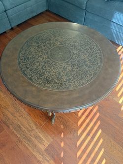 Coffee Table - Metal & Wood 42”