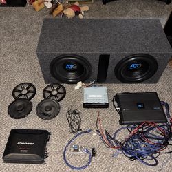 Full Car Audio System – Dual 12” Subs, 2 Amps, Kenwood Bluetooth Radio – Ready to Install