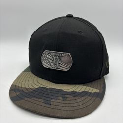 New Era 59Fifty Boston Red Sox Dog Tag Camo Fitted Cap Hat MLB Size 7 3/8
