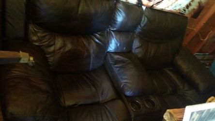 Leather sofa