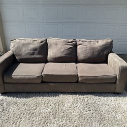 Free Delivery-Ashley furniture grayish brown sofa/couch retails 500
