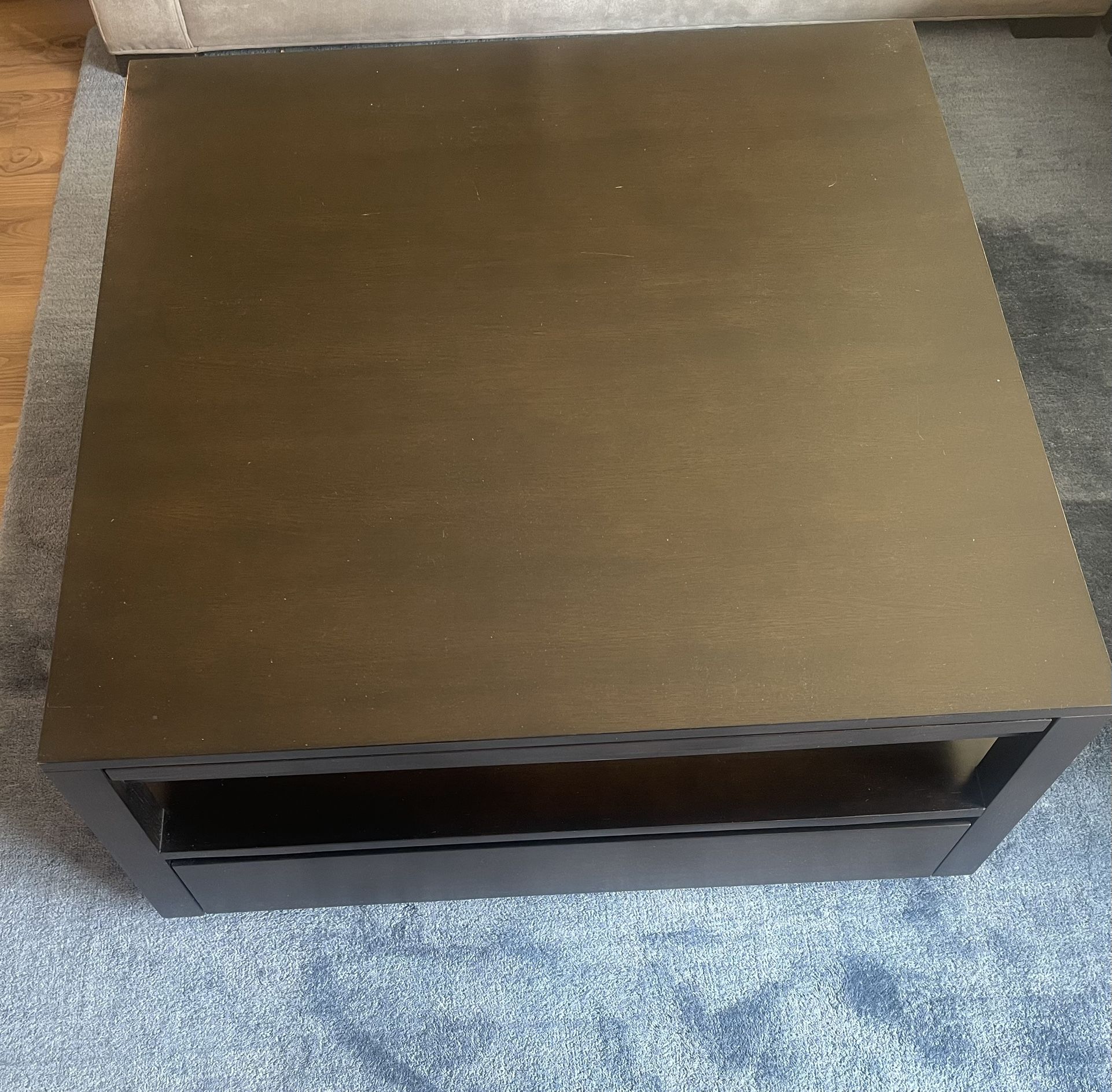 Coffee Table -  “Tourney Square” Crate And Barrel 