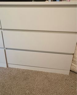 2 IKEA 3-Drawer Dresser
