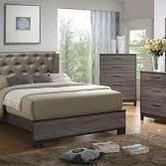 4 PCs Bedroom Set Dresser Mirror Queen Bed Nightstand 