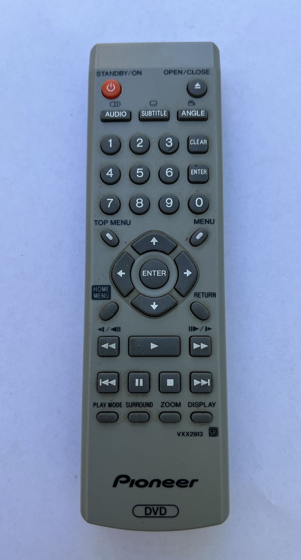 PIONEER VXX2913 DVD remote control Pioneer VXX2913 DV-270S DV-271S DV-2750S DV-275S DV-370K DV-370S DV-373S DV-470K DV-470S DVD Player