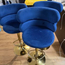 Blue Barstool Chairs 