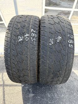 Pair Of 2 Used Delinte Bandit AT 285/40R24