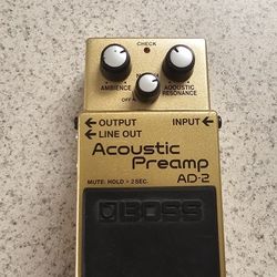 Roland Acoustic Preamp AD-2 Pedal