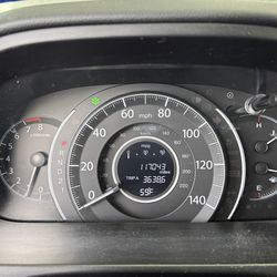 2014 Honda CR-V, 117k miles, blue, first and only owner, clean title