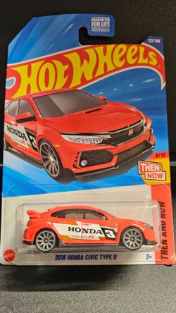 Hot Wheels Red 2018 Honda Civic Type R  Then and Now