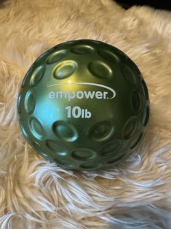 Weighted 10 Pound Medicine Ball.