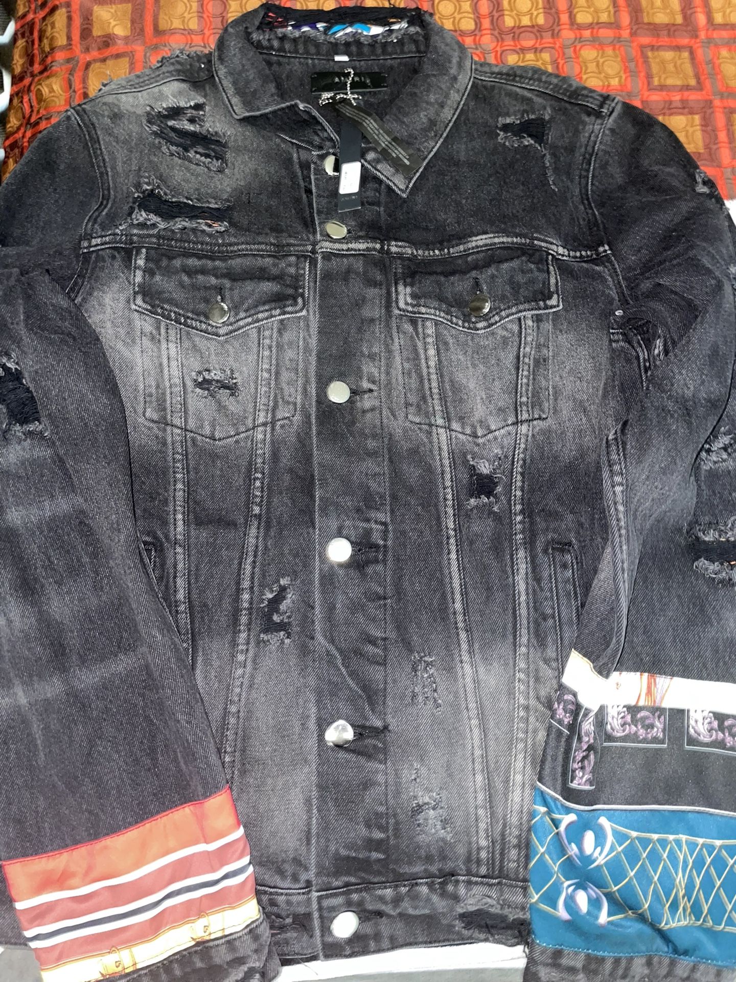 AMIRI BLACK TRUCKER JACKET