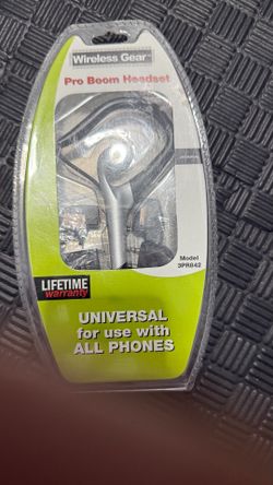 Wireless Gear Pro Boom Headset 3PR842 – New Sealed Universal