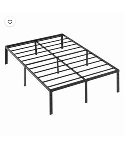 Black metal frame for full size bed