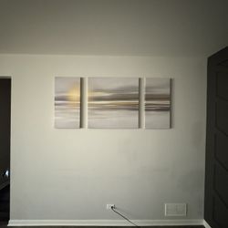 Sunset Beach Print – Set of 3 (Gallery, Wall Art)