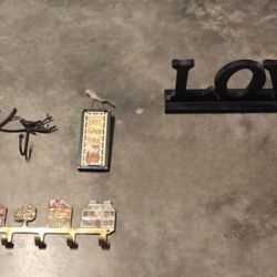 Signs And Key And Coat Hangers