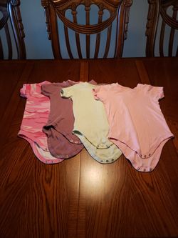 3T Onsie Snap Tshirt Girls Set Of 4