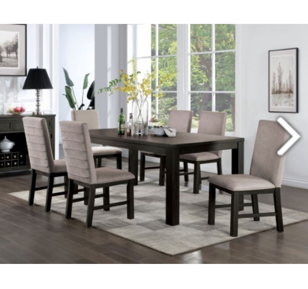 7PC DINING SET ( FREE DELIVERY )